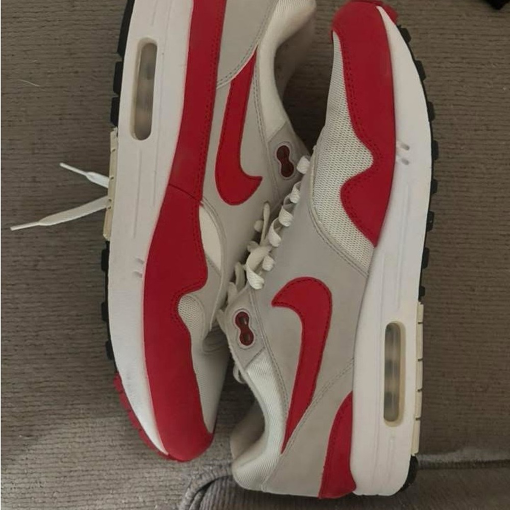 Nike Air Max Red and Cream Sneakers